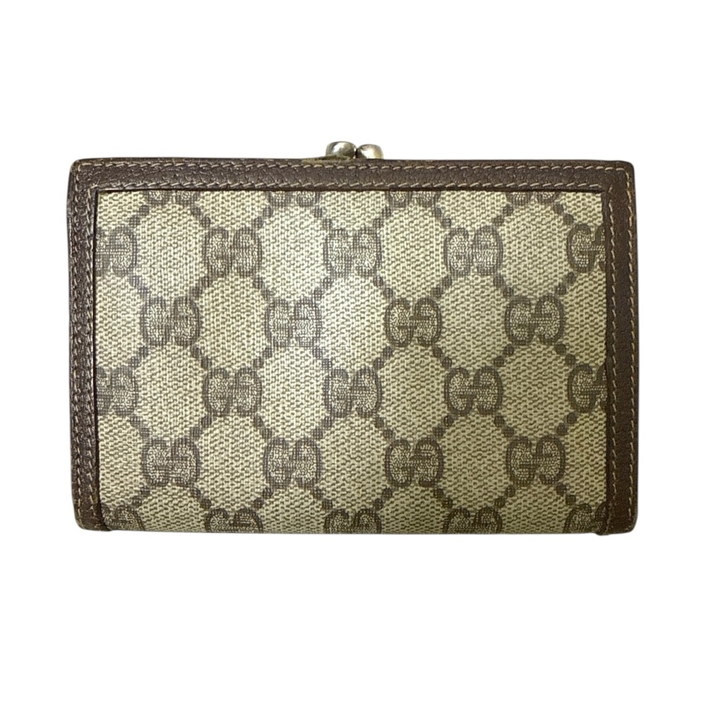 Gucci Vintage Beige and Brown GG Canvas Wallet Authentic - Picture 4 of 8